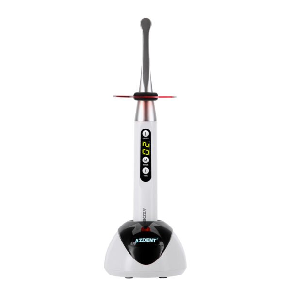 AZDENT Dental LED Curing Light Wireless 2200mW/cm² 1 Sec Curing 3 Modes