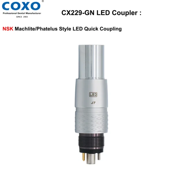 Dental Tools Dentist 6 Hole Fiber Optic LED Coupler 2/4/6 Pin Quick Coupling Fit KAVO NSK W&H QD-J Type Quick Coupling - Image 4