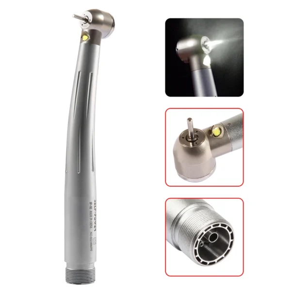 KAVO Style Dental E-generator LED turbina in fibra ottica/pulsante senza LED manipolo ad alta velocità 4 fori Burr US Stock/frese - Image 4