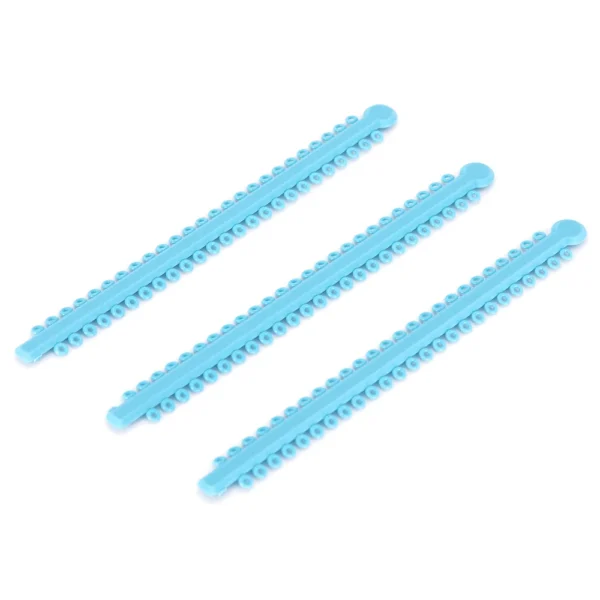 Azdentdentdental fascette elastiche ortodontiche fasce per staffe bretelle anelli elastici senza lattice 1 confezione = 1000 pezzi/20 bastoncini - Image 2