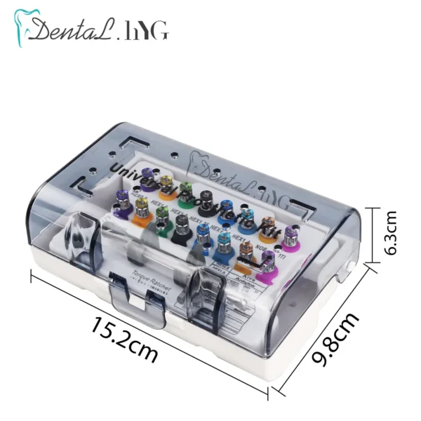 Strumenti per cacciaviti di alta qualità chiave dinamometrica per impianto dentale cricchetto 10-70NCM con driver e Kit chiave - Image 6